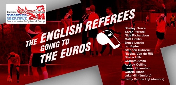 England's Referees heading to European Championships 2014