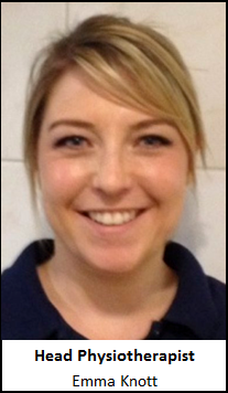 Emma Knott - Head Physiotherapist