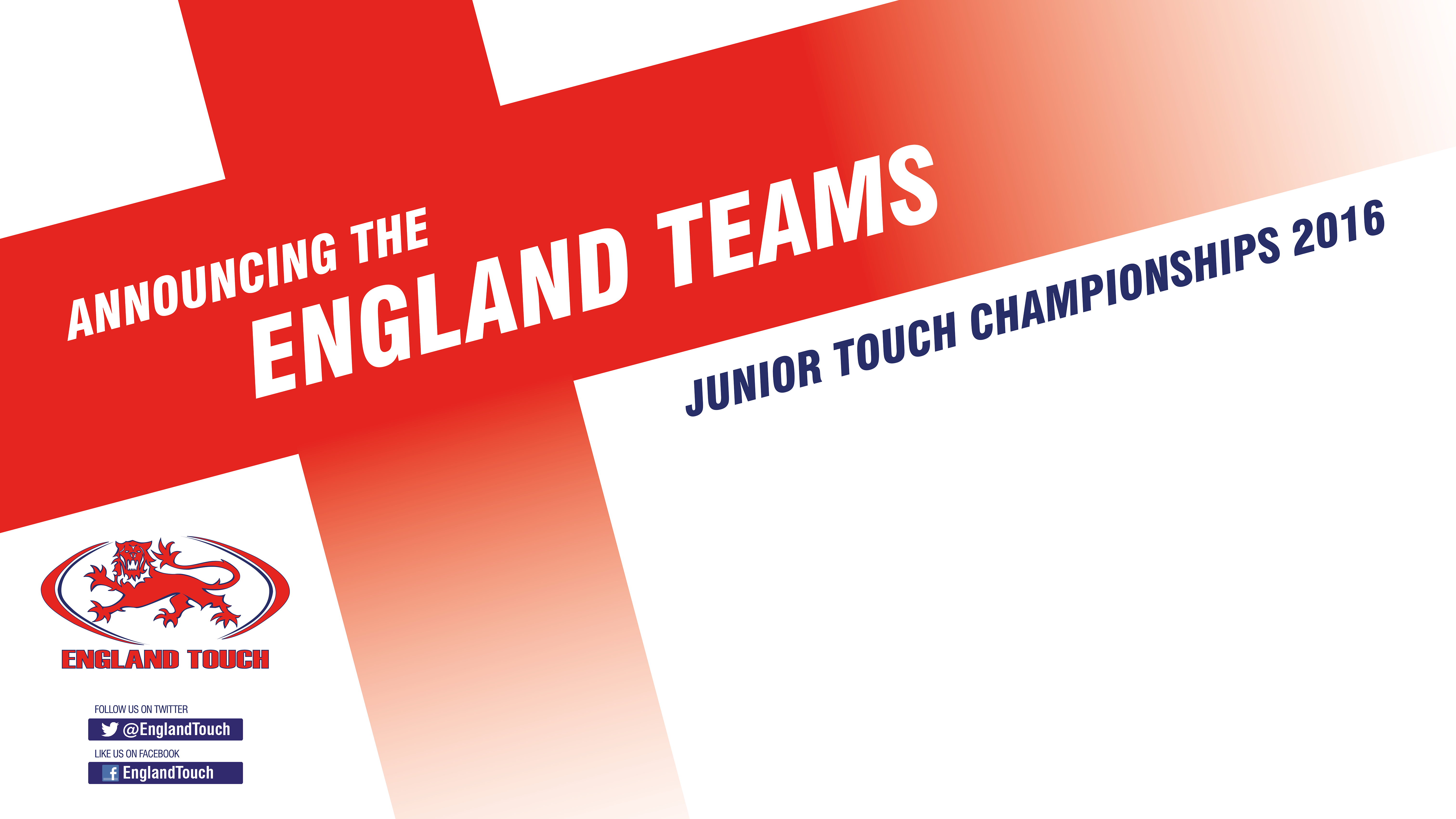 JTC16 | England Teams Announced