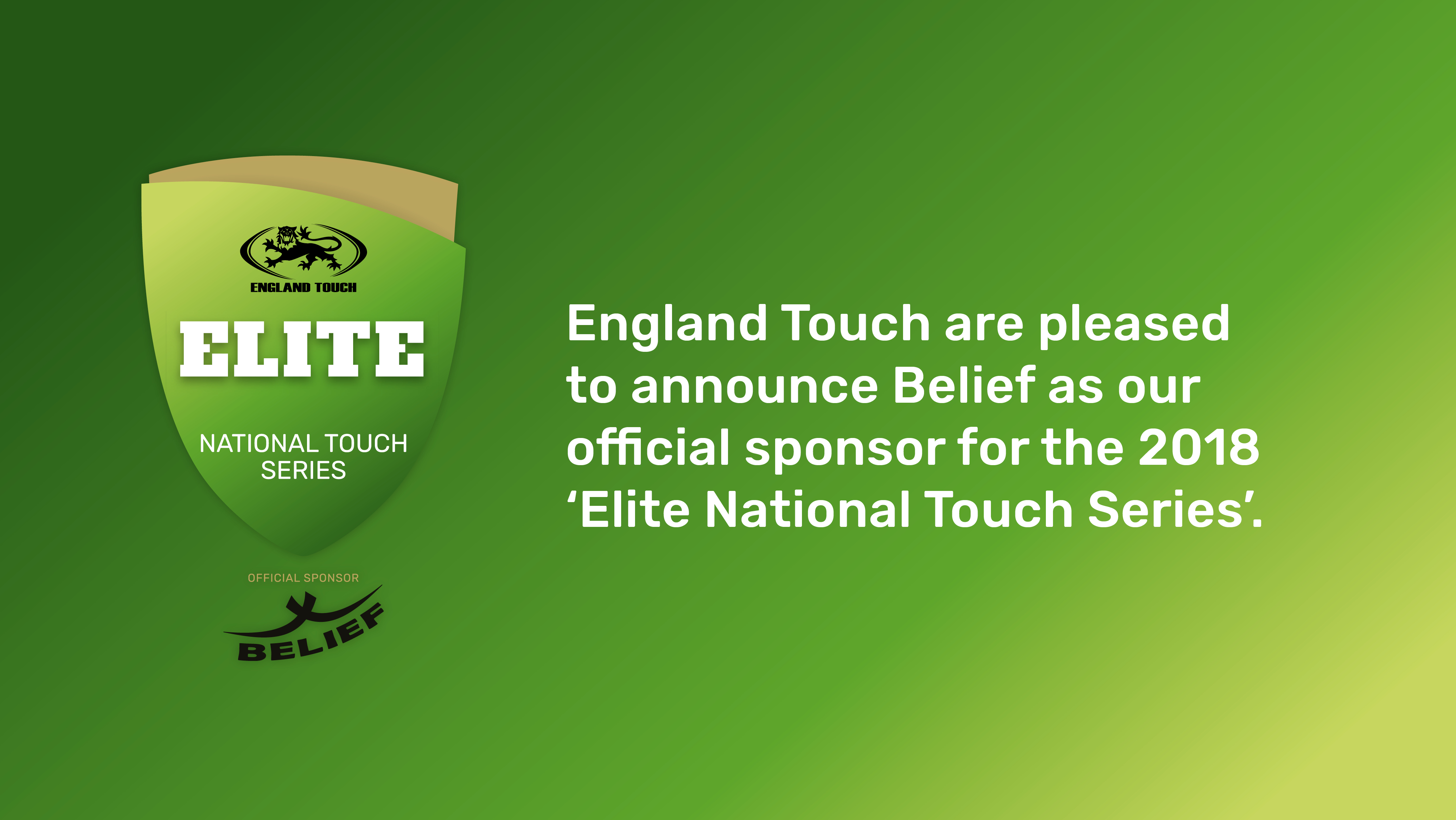 Belief Sports continuing with Elite National Touch Series sponsorship